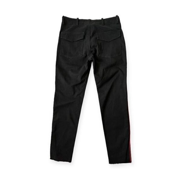 Nili Lotan Jenna pant with Piping, Black with red, Size 2 - Picture 6 of 13